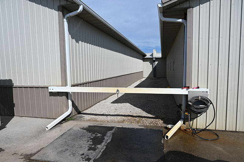 An outdoor horse washing station at Whistler's Run in DePere, WI